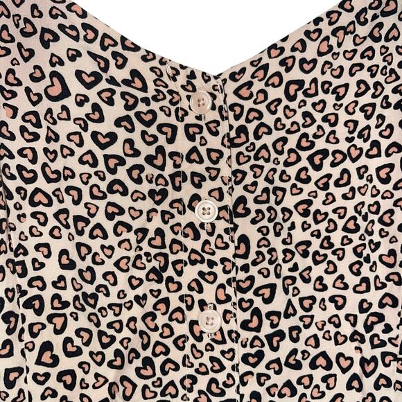 GAP Fit & Flare Dress Hearts Smocked Cottage Lined - Picture 4 of 15